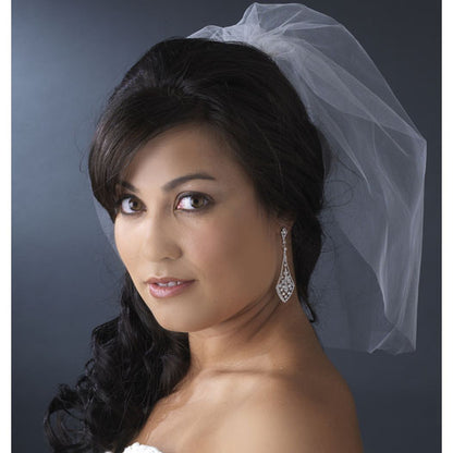 Simple Fine Birdcage Style Blusher Face Veil White or Ivory