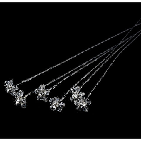 Bouquet Jewelry Petite Crystal Flower (Set of 6)