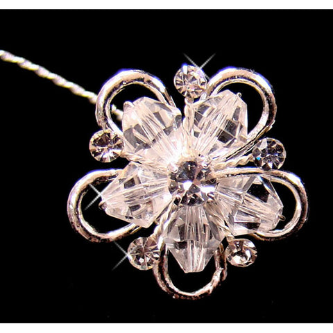 Bouquet Jewelry Crystal Flower (Set of 2)