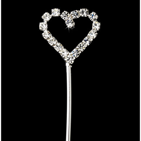 Bouquet Jewelry Rhinestone Silver Heart