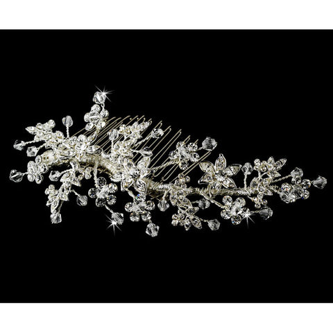Swarovski Crystal Bridal Comb Silver or Gold