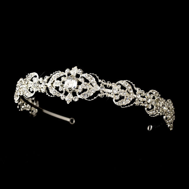 Vintage Silver Bridal Headband