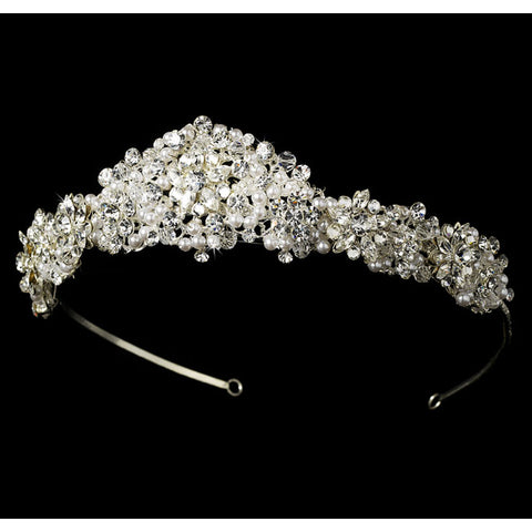Pearl and Swarovski Crystal Bridal Tiara