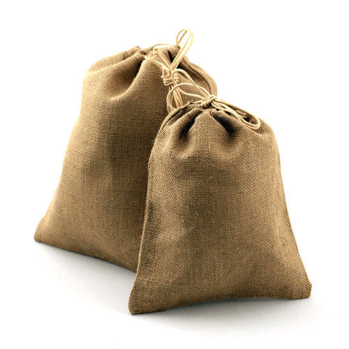 Burlap Favor Bags Drawstring Bag 10 x 14