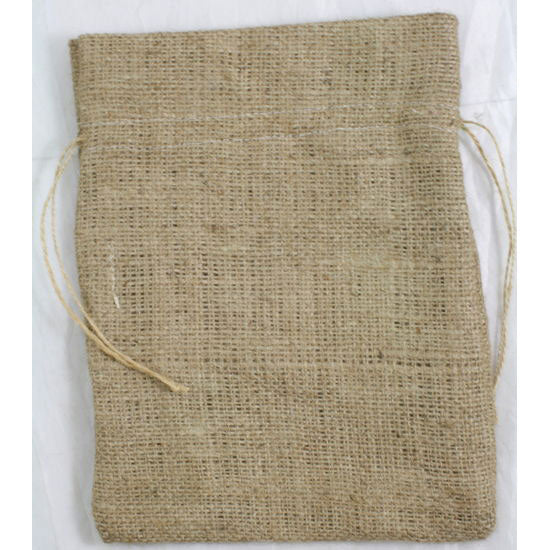Burlap Favor Bag Drawstring Bag Natural 8 x 10