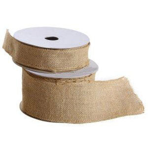 Burlap Ribbon Natural color High Quality 4 Inches Wide 10 Yard