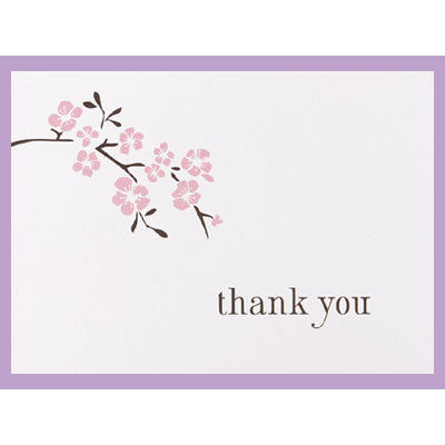 Cherry Blossom Thank You Cards Wedding Thank You Notes (50)
