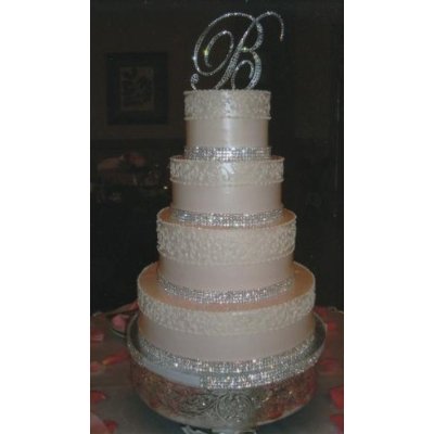 3 Row Crystal Cake Ribbons Real Rhinestones Crystal Bling Cake Banding lowest Price