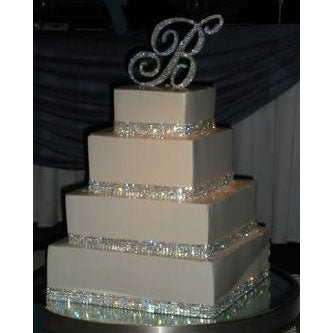 Wholesale Crystal Cake Ribbons 6 Row Real Crystal Bling Cake Banding ...