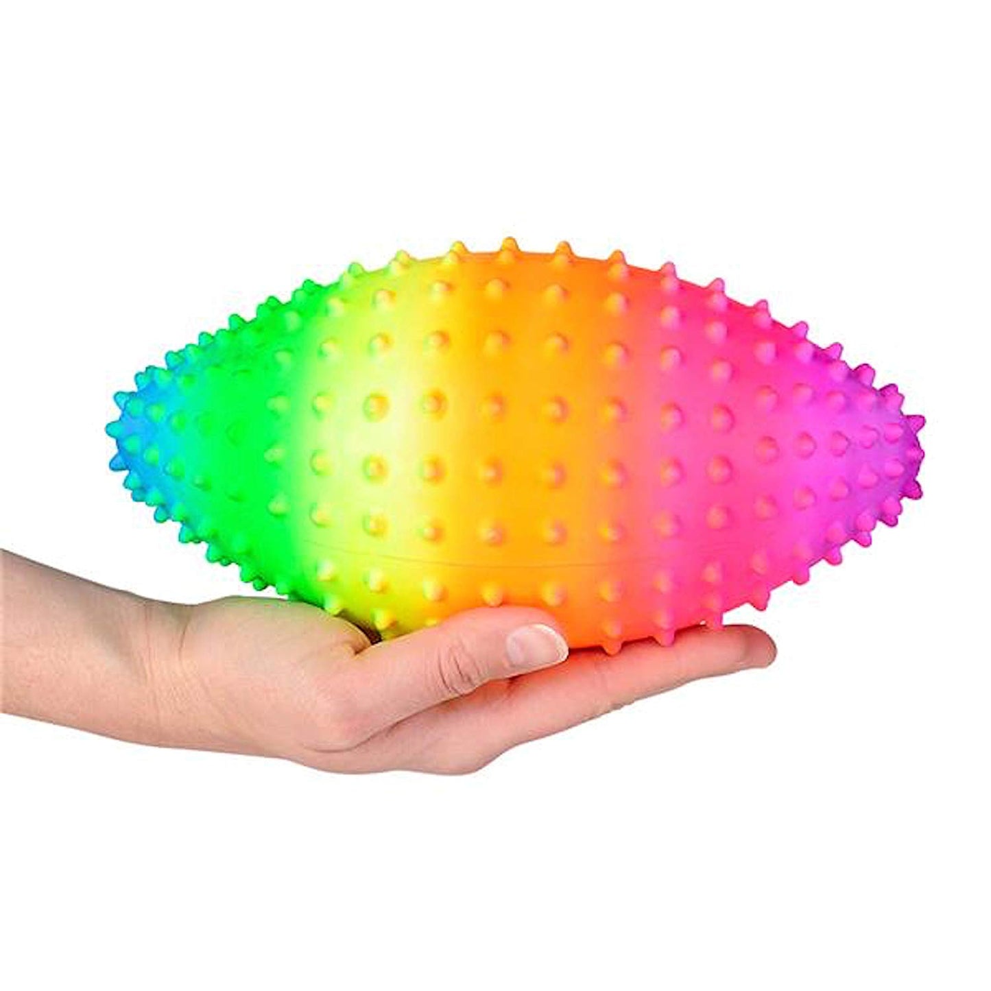 Rainbow Knobby Football 9 inch