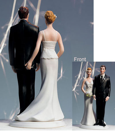 Funny Wedding Cake Toppers Bride PINCH Groom BUTT Sexy