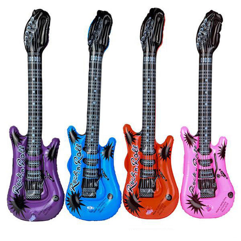 Inflatable Rock Star Electric Guitar Set of 12
