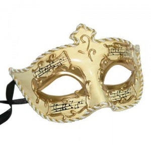 Medici Eye Gold & Ivory Music Masquerade Mask