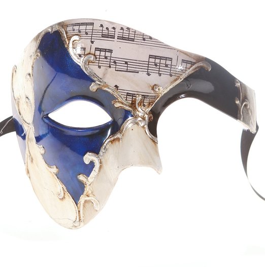 Buy Phantom Of The Opera Half Face Masquerade Mask Silver Musical Masks ...