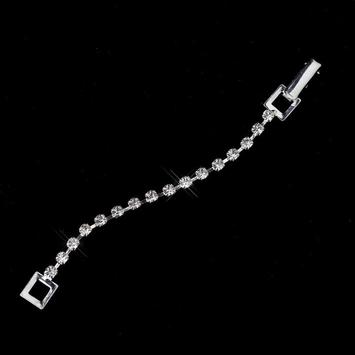 Rhinestone Necklace Extender 3 inches Silver or Gold