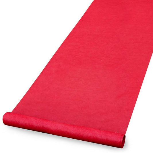 Elegant Red Wedding Aisle Runner 100 Feet Long