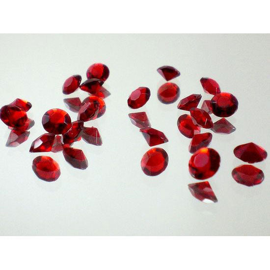 2000 1/3 Carat Diamond Confetti Decorations Ruby Red or Gold