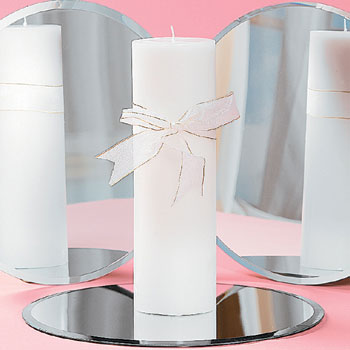 Round Table Mirror Wedding Centerpiece (3 pieces)